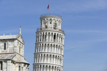 Fototapeta na wymiar Pisa - Torre pendente in piazza dei Miracoli