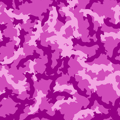 Obraz na płótnie Canvas UFO camouflage of various shades of pink and purple colors