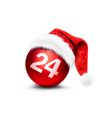 Weihnachtskugel mit M&uuml;tze