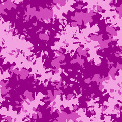 UFO camouflage of various shades of pink and purple colors