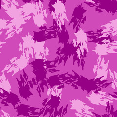 UFO camouflage of various shades of pink and purple colors