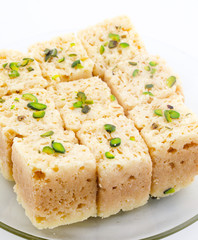 Indian Traditional Famous Sweet Food Mysore Pak or Mysoor Pak