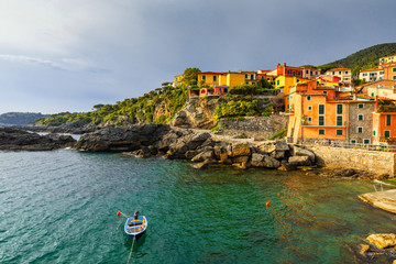 seaside village of Tellaro near La Spezia