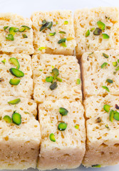 Indian Traditional Famous Sweet Food Mysore Pak or Mysoor Pak