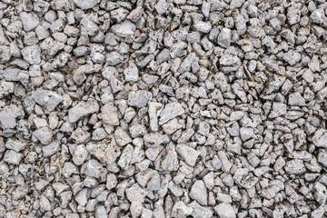 White and gray pebbles