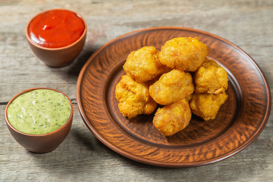 Pacora. Popular Indian vegetarian fast food.  