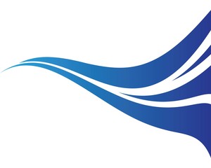 Water wave logo illustration