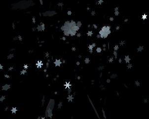 Obraz na płótnie Canvas Christmas falling snow isolated background. Xmas snow flake pattern. Snowfall texture. Winter snowstorm backdrop 3d illustration.
