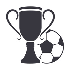 trophy with ball