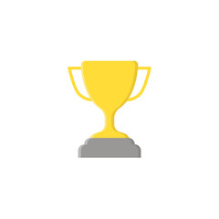 Gold cup flat icon