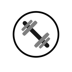 Dumbbell icon vector