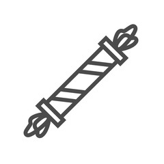 Illustration of gift icon on white background k