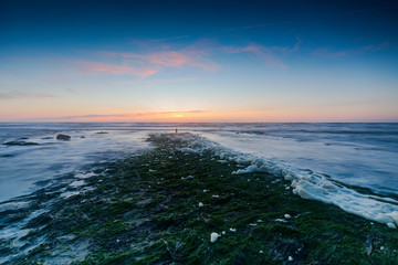 moody seascape along the Dutch coast