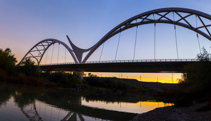 Ibn Abbas Firnas Bridge at sunset, Cordoba, Spain