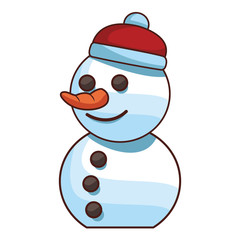 christmas snowman cartoon