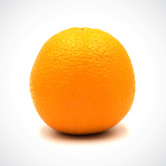 Orange,fruit Sour taste on a white background.