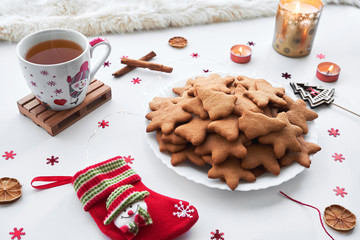 Homemade gingerbread cookies