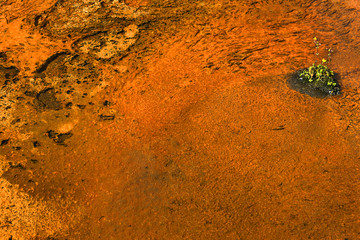 Abstract formations, Firehole lake drive - Scenic Landscapes of Geothermal activity of Yellowstone...