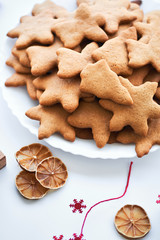 Fototapeta na wymiar Homemade gingerbread cookies