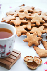 Homemade gingerbread cookies