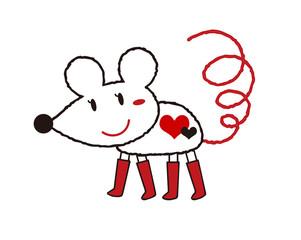 お洒落なネズミさん