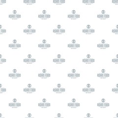 Quality asian food pattern vector seamless repeat for any web design