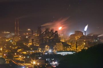 Fototapeta premium 福山工場夜景