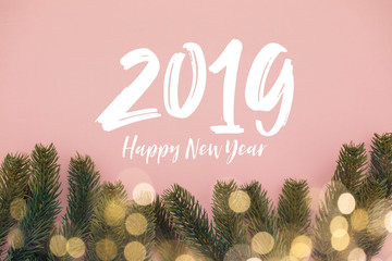 2019 Happy New Year party background