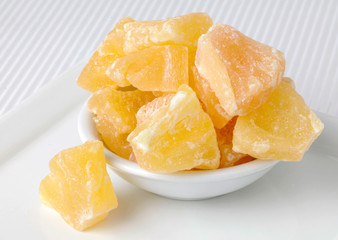 DRIED FRUIT   PINEAPPLE CLOSE UP FOOD IMAGE