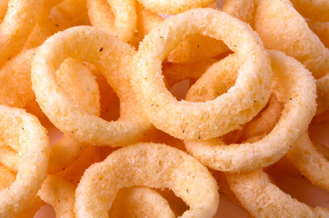 ONION RINGS             CLOSE UP FOOD IMAGE