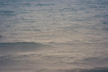 The incredible seascaping view of beach with blue sea in morocco in summer