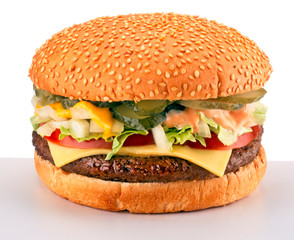 HAMBURGER  CLOSE UP FOOD IMAGE