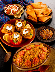 SELECTION OF INDIAN FOODS