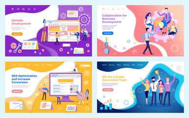 Collaboration of Team, Super Successful Workers