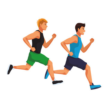 fitness men running