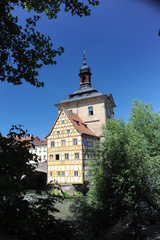 Bamberg, Rathaus an der Regnitz