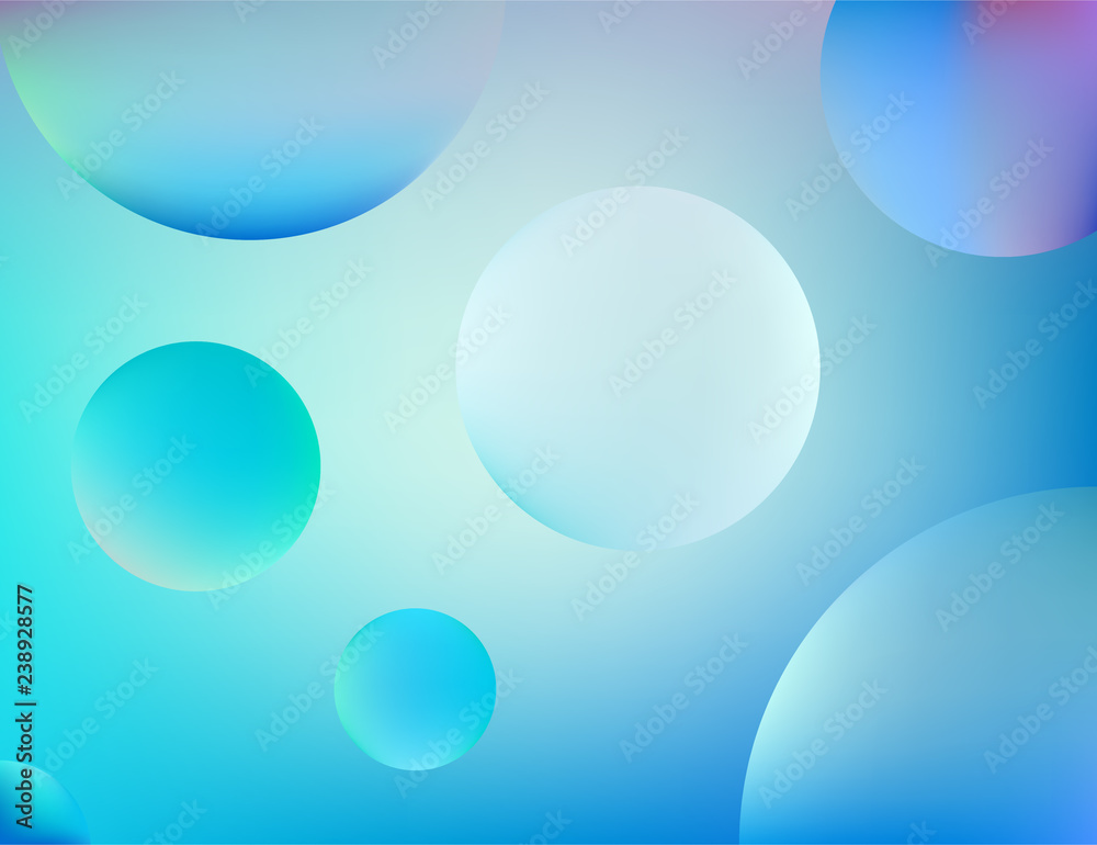 Poster abstract background with colourful and gradient style of modern circle design