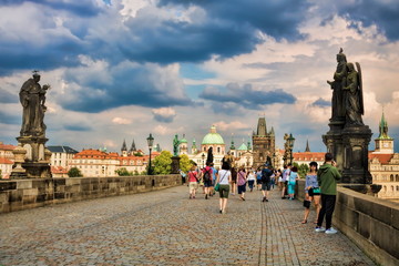 Naklejka na ściany i meble Urlaub in Prag