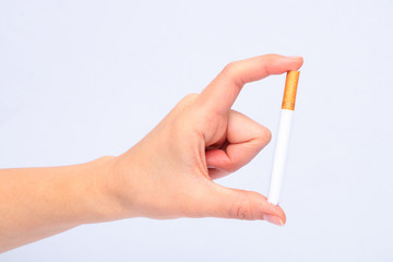 Cigarette in the hand