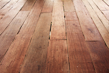 wooden floor and wall