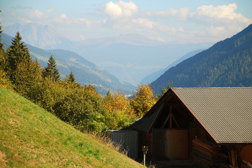 Obraz premium Ultental Valley (German: Ultental or Ulten, Italian: Val d'Ultimo), South Tyrol, Italy.