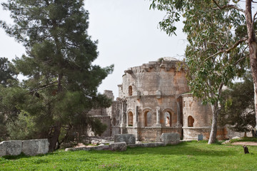 Ruins of the monastery of St. Simeon. Syria
