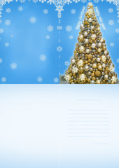 christmas postcard happy New Year