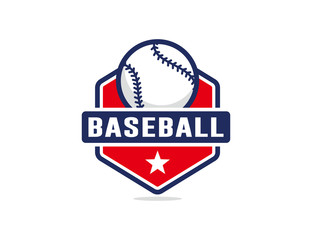 Baseball logo template