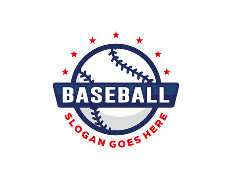 Baseball logo template