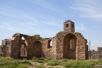 Fototapeta na wymiar Ruins of the ancient city Bosra (Busra), Syria
