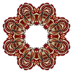 Decorative circle frame design . For mobile website, posters, online shopping, promotional material.