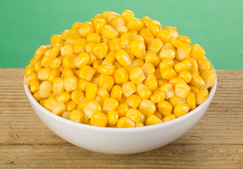 SWEETCORN IN A BOWL CLOSE UP FOOD IMAGE