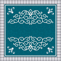 Vintage card with a pattern