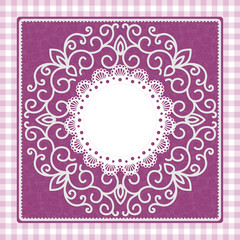 card with a beautiful pattern for invitation, covers, greetings, lettering